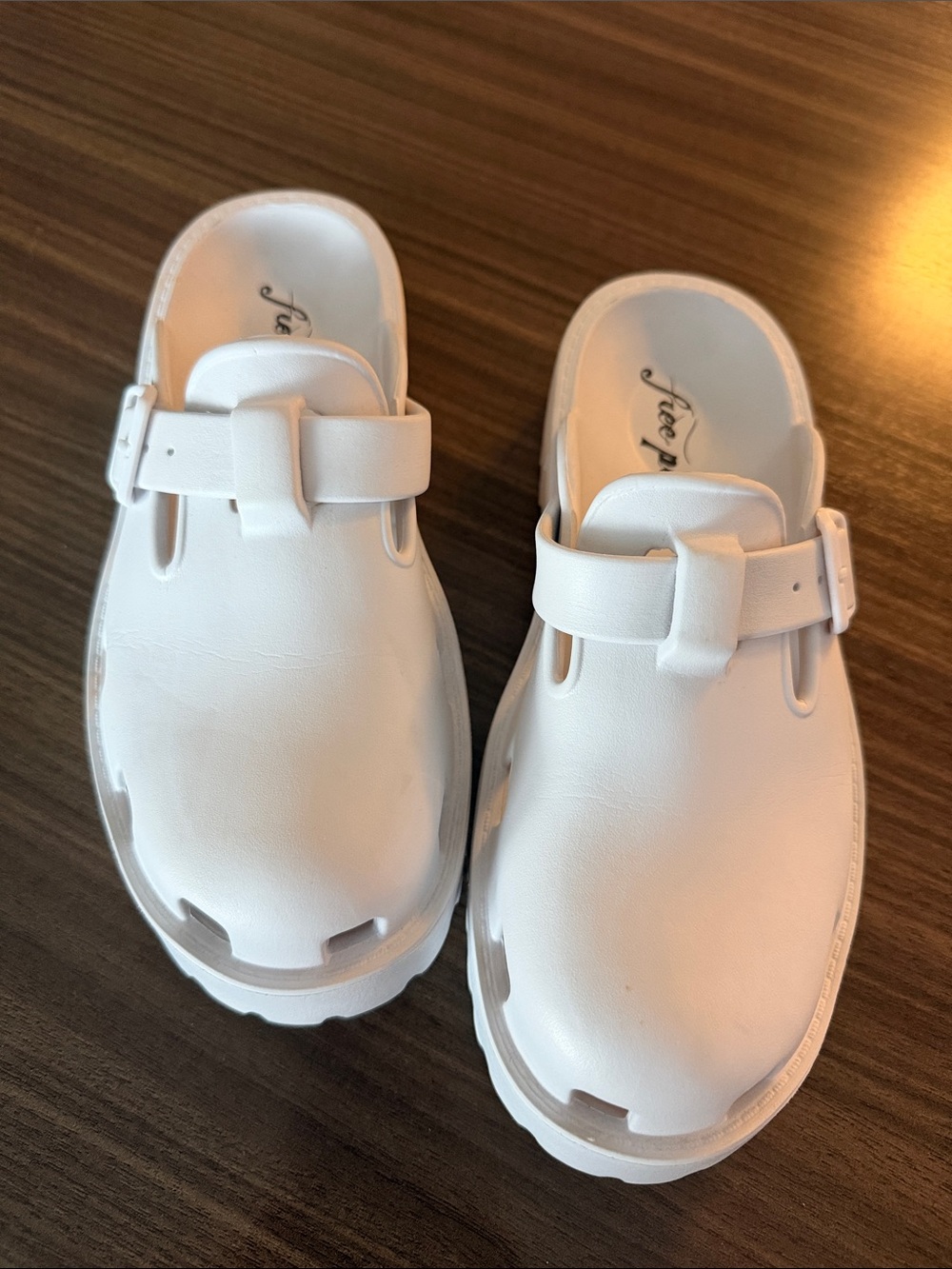 Free People Karlie buckle clogs